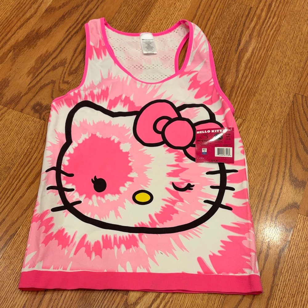 Hello Kitty kids Pajama Top in Pink and White